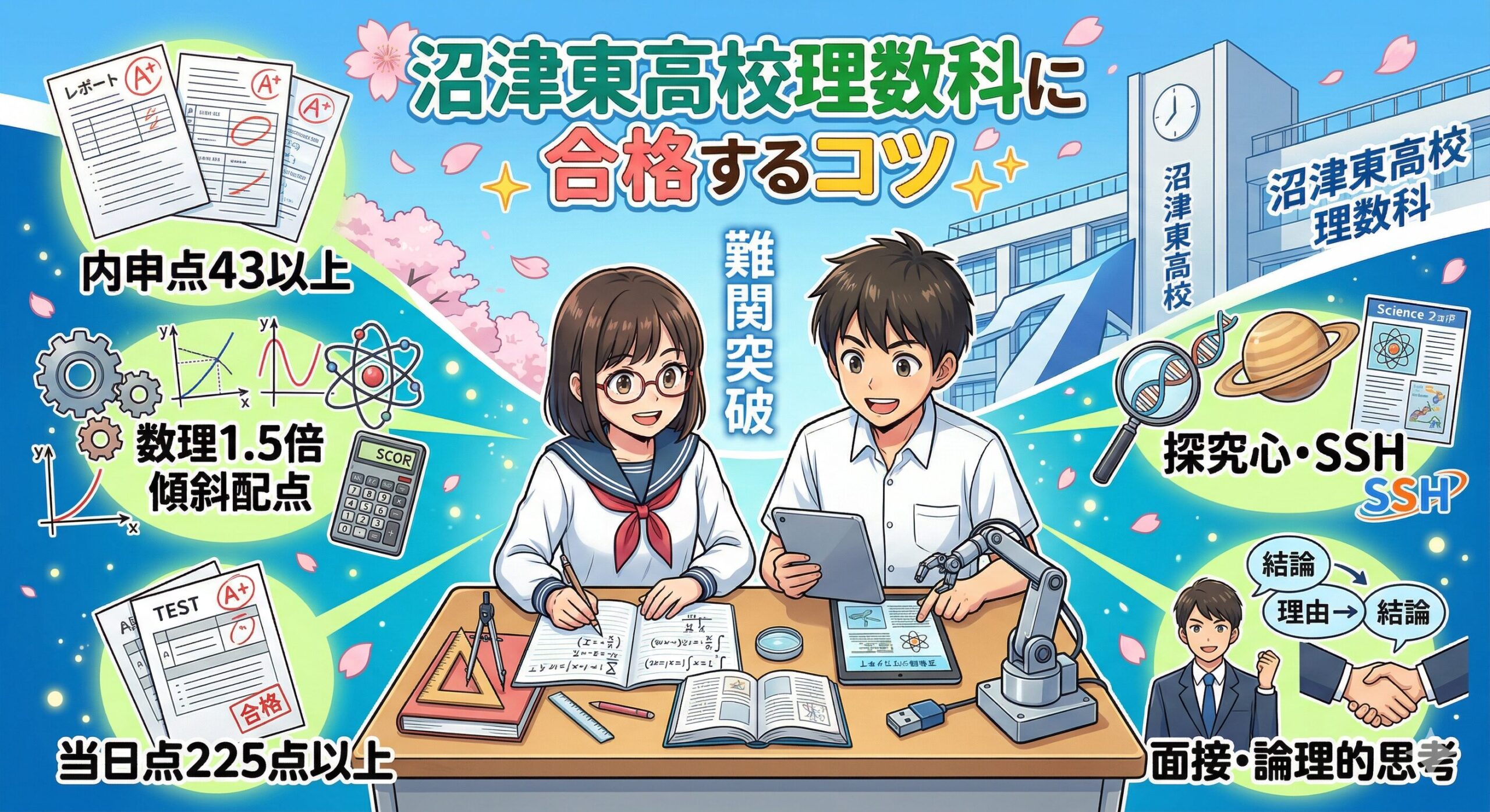 沼津東高校理数科に合格するコツ