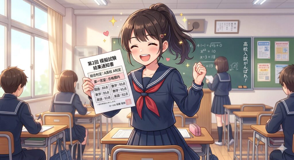 静岡県統一模試と進学模試を比較
