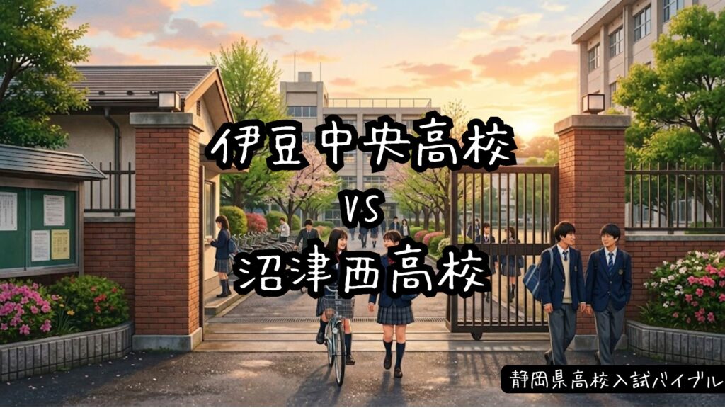 伊豆中央高校vs沼津西高校｜偏差値・部活・大学進学(2026-2027)