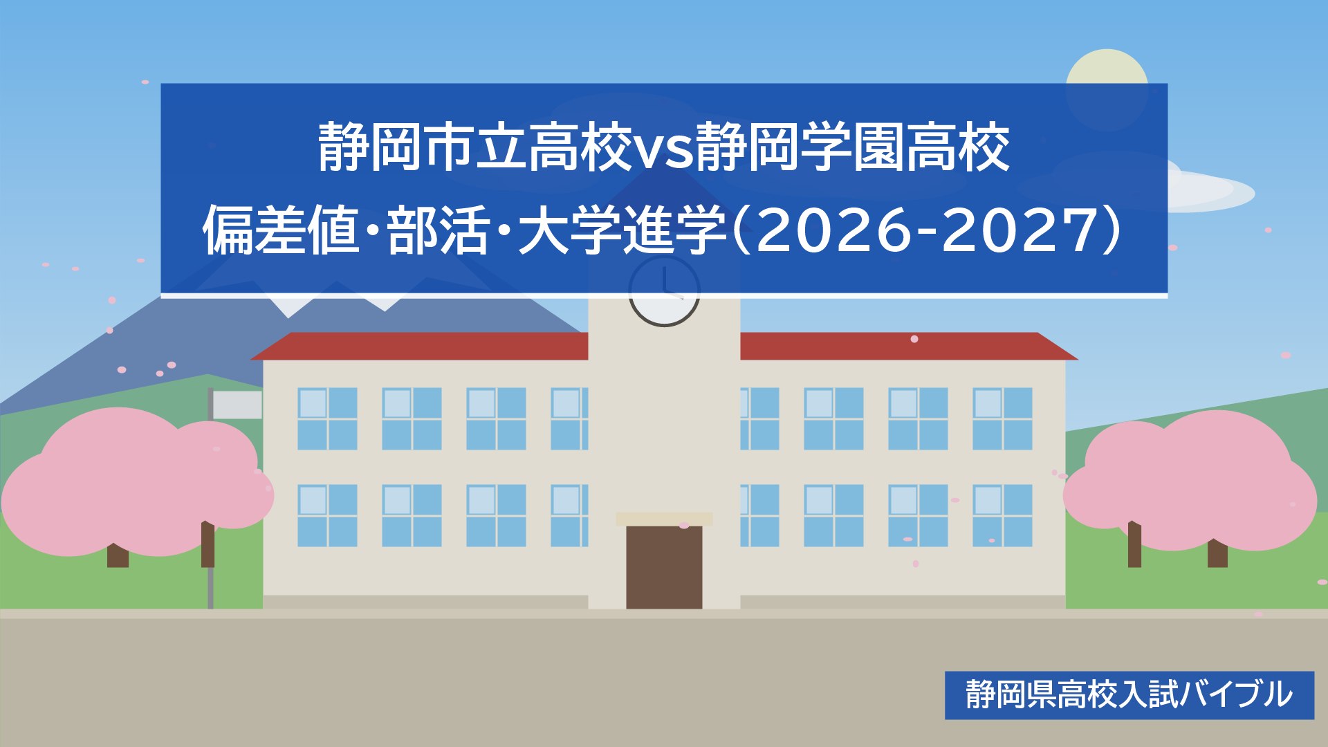 静岡市立高校vs静岡学園高校｜偏差値・部活・大学進学(2026-2027)