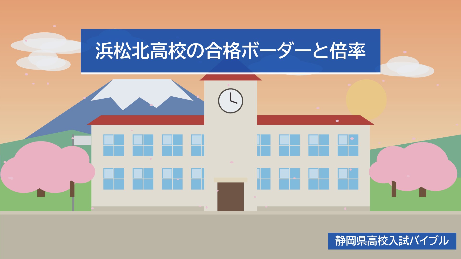 浜松北高校の合格ボーダーと倍率